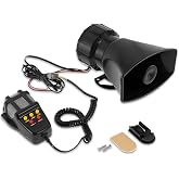 AutoBizarre 7 Tone Siren Horn Hooter with Wireless Remote Controller For All Cars, Trucks, Mini Trucks, Vans - Loud Siren With 7 Different Great Sounds