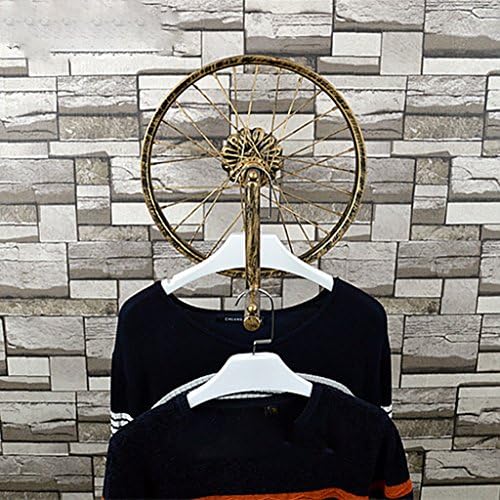 StandsL standing coat rack Vintage wall hanging iron hanger personality wall single wheel hanger coat tree/coat hanger stand ( Color : Bronze )