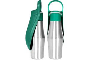 ETUCYNG 750 ML Botella para perro Paseo Botella de agua térmica para portátil Acero inoxidable 304 Cuenco de agua de viaje para gatos y gatos