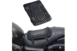 RATSTONE Motorrad Sitzkissen,Gelkissen Motorrad,Motorrad Faltbares Sitzkissen Stoßdämpfend,Universelles Atmungsaktives Motorrad-Sitzkissen-Pad,Anti-Rutsch Gel Sitzkissen Motorrad,Sitzschutz Bequem für Lange