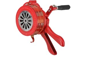 Lfhelper Sirena a mano con manovella, sirena di allarme, portatile, allarme a manovella, 110 dB, funzionamento manuale, per fabbriche, scuole, guardie costiere