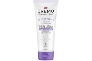 Cremo French Lavender Moisturizing Shave Cream, Astonishingly Superior Shaving Cream For Women, Fights Nicks, Cuts And Razor Burn, 6 Ounces