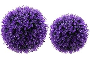 ABOOFAN Simulated Eucalyptus Leaf Topiary Ball 12 Inch Artificial Plant for Home Garden Window Display Indoor Outdoor Decoration