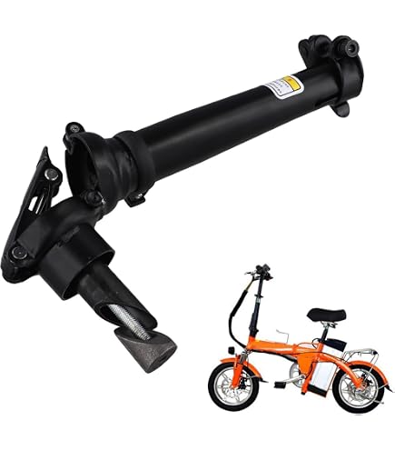 SUMMITDRAGON Potence Vélo Pliable Alliage Aluminium 25.4 Mm – Libération Rapide, Inclinée 9°, Longueur Réglable 36-53 Cm, Idéal VTT & Pliage Guidon