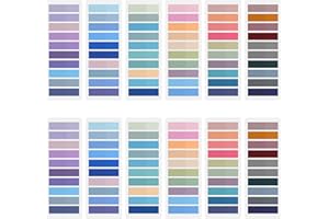 Wosyoodo 2400 Piezas Marcadores Adhesivos, 12 Estilos Sticky Notes, Pestañas Adhesivas de Colores, Notas Adhesivas Índices, Notas Adhesivas, Ideal para Libros, Oficina y Escuela