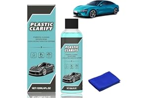 GRXMAEAT Plastic Clarify For Cars, Car Interior Plastic Cleaner & Conditioner, Multipurpose Efficient Car Restorer Spray, Waterless Spray Wax Rubber, Leather Cleaner