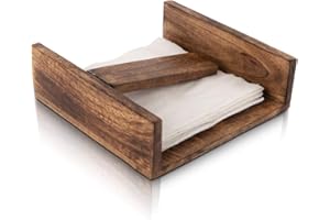 THE GREAT INDIAN BAZAAR Servilletero decorativo de madera para papel de seda, organizador elegante para oficina, dormitorio, mesita de noche, tocador, baño, cocina, mesa de comedor, encimera, regalos de cumpleaños