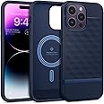 CASEOLOGY by Spigen Parallax Mag Back Cover Case Compatible For iPhone 14 Pro Max (TPU and Polycarbonate|Midnight Blue)