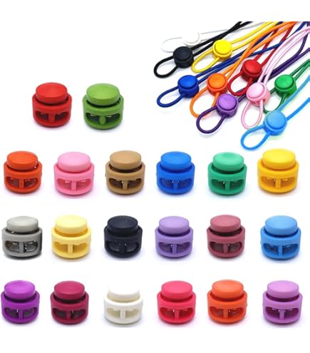 Cyclingcolors 10x Arrêt De Cordon Extrémité Plastique 2 Trous