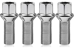 ZoeTekway Confezione da 4 bulloni per ruote,bulloni per ruote con collare sferico,sostituzione dadi per ruote,compatibile con Audi A4 A6,compatibile con VW,compatibile con Passat(M14*1.5 * 27mm)