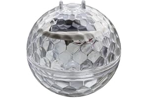 ANSO Outdoor Solar LED Floating Light Garden Pond Pool Lamp Rotating RGB Color Change (Warm White)