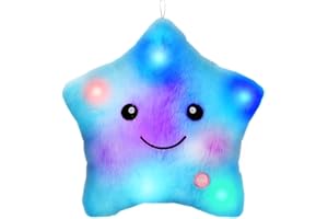 LORDISE Sensory Toys for Autism Teddy Sensory Light Up Toys Soft Cuddling Sensory Sleep Aid Adhd Autism Toys Birthday Xmas Gifts for Kids Boys Girls Age 3 4 5 6 7 8 9 10 Blue