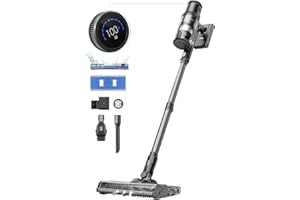 Proscenic Cordless Vacuum Cleaner, Vacuum and Mop Combo All in one, 550W 45Kpa 60Mins Lightweight Stick Vacuum with LED Display, Rechargeable Hoover Cordless for Floors Pet Hair Carpet, P11 Pro
