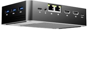 SKULLSAINTS Nebula Mini PC & NAS Hybrid with 13th Gen N150, 12GB LPDDR5, Quad M.2 Slots (Up to 16TB), Dual 2.5G i226 LAN, WiFi 6, BT 5.2, USB3.2, HDMI 4K, Type-C PD