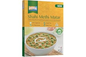 GROCERY KING Ashoka Shahi Methi Matar 280g, Ready To Eat Meals (3 X 280g)