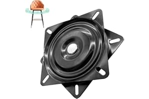 LZYKJGS Plateau tournant Universel pour Meubles en métal, ferrure rotative Lourde, Plateau Rotatif pivotant à 360 °, 156 x 156 x 23 mm, capacité de Charge de 250 kg, pour tabourets, Tables