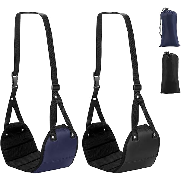 RHBTH Flugzeug Pedale 2 Stück - Höhenverstellbare Fußhocker Für Reisen & Büro