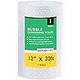 PackageZoom 1 Pack 12 inch x 30 ft. Bubble Cushioning Wrap Shipping Packing Moving Supplies Perforated Every 12” Bubble Cushioning Wrap for Packing and Moving Boxes Bubble Packing Wrap for Moving