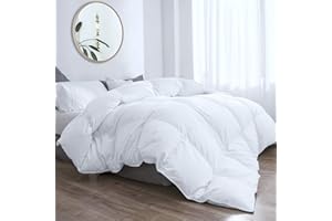 Threads For Bed 13.5 tog King Size Duvet Cotton Cover, Feather and Down Super Warm Duvet with Double Stitch with Piping and Box Quilting, Machine Washable