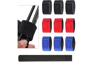 Neikafan 9 Pcs Fishing Rod Belts Ties Adjustable Fishing Rod Straps Fishing Rod Wrap Straps Spinning Rod Straps Elastic Magic Bait Strap For Fishing Rods Fishing Gear Supplies