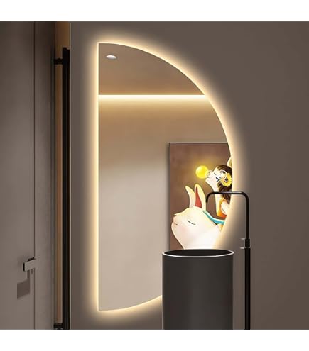 Miroir De Salle De Bain LED Connecté (110x60cm) LED Lumineux Miroir Avec Éclairage (SLED001