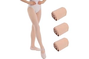 Lancry 2 paia di collant con piede 80D per danza classica per ragazze