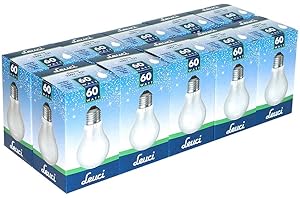 ‎LEUCI Leuci Glühbirne Birnenform A55 60W E27 MATT Glühlampe Glühbirnen Glühlampen warmweiß dimmbar (60 Watt)
