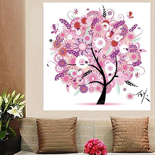 Labellevie Kreuzstich Stickerei DIY Handarbeit Stickpackung Set vom Baum des Lebens 45 * 45cm - 2