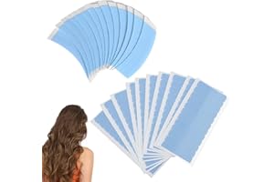 YNR Nastro Biadesivo per Parrucche, 126 Pezzi, Blu, Impermeabile, per Parrucche Lace Front, Extension e Toupet
