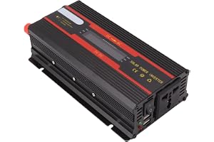 1000W Power Inverter, DC 12V 24V to 220V Universal Dual Voltage Converter, Car Solar Power Inverter with LCD Display, Inverter Car Cigarette Lighter Battery Inverter for Car Home