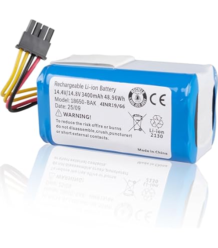 ANTIEE 2600mAh Vacuum Cleaner Ersatzakku für Robot 360 C50 ,Replacement