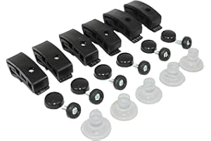 BIAREN Kit de montage de clips de montage pour déflecteurs d'air pour capot compatible avec tous les véhicules