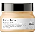 L’Oréal Professionnel Absolut Repair, Mask, With Protein And Gold Quinoa for Medium-Thick Dry And Damaged Hair, Serie Expert, 250 ml
