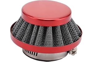 WOOSTAR 35mm Filtros Aire Moto Reemplazo para 50cc 70cc 90cc 110cc 125cc ATV 4 Wheeler Dirt Pit Bike Go Kart Scooter Rojo
