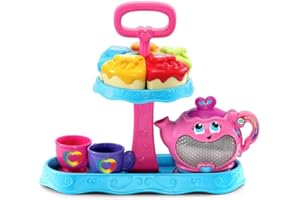 LeapFrog 603203 Musical Rainbow Party Learning Toy and Pretend Play Educational Tea Set for Children with Shape Sorter, Lights and Songs, Multi-Colour,115 x 300 x 273 millimeters