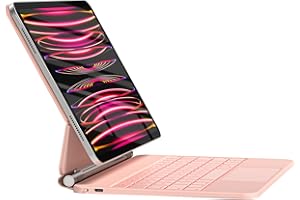 HOU Custodia per tastiera per iPad Air 5th, Air 4a generazione da 11" e 11" iPad Pro (4a/3a/2a/1a) generazione, design magnetico galleggiante, trackpad e tastiera Bluetooth