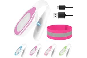 Ainiv Lumières de Course à Pince Magnétique Rechargeable, avec Bandes Réfléchissantes, Lampe de Nuit pour Infirmières, 3 Modes D'éclairage, pour Jogging, Course de Nuit, Promenade de Chien