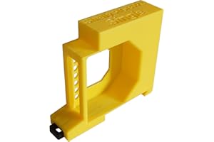 SHELLY HUTSCHIENENHALTER VON PW3D Shelly RGBW2 - Soporte para riel DIN (35 mm), color amarillo