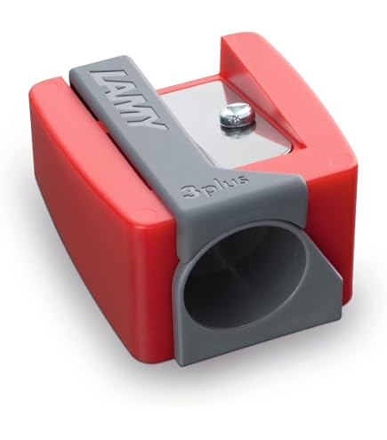 Temperamatite Lamy 1231571 3/4plus Z 84 - Rosso, Plastica Di Alta Qualità, Per Matite Normali E Colorate (Serie 3plus, 4plus, Plus) - 5