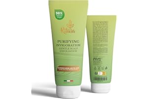 Ritalia® EXFOLIANTE CAPILAR Grande 250ml BIO sin sulfatos ni parabenos, Exfoliante cuero cabelludo SCALP SCRUB cabello graso o seco Micro peeling capilar desintoxica purifica y reequilibra