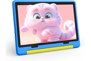 ZIBATIS 10 Inch Kids Tablet, Android 14 tablet for kids with Octa Core Processor, 8GB RAM 64GB ROM 1TB TF, 5000mAh Battery, WiFi, Bluetooth, Type-C, Kids Tablets with 8+5MP Dual Camera (Blue)