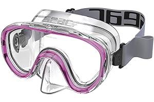 SEAC Viva Masque Monoverre pour Plongée en Apnée en Silicone pour Enfants Unisex-Youth