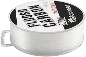 GDFNMOGO Ligne de pêche Leader en fluorocarbone, 300 m, 0,3–0,5 mm Leader en fluorocarbone, résistant à l'abrasion, invisible sous l'eau, résistant aux chocs (0,5 mm)