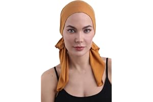DERESINA HEADWEAR Deresina wiązana bandana na wypadanie włosów, chemiczne nakrycie głowy z bawełny i bambusa dla pacjentów chorych na raka