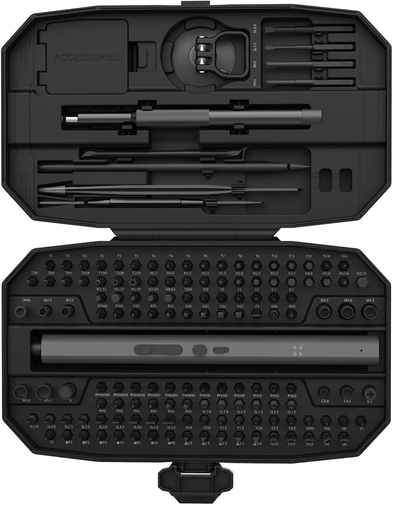 Xenon Smart Hassas Şarjlı Otomatik Tornavida Vidalama Seti 5 Nm Tork Screwdriver 153 Parça X6833