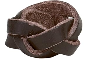 SCOUT SHOPS LTD Plaited Leather Woggle - Official Scout Uniform Brown