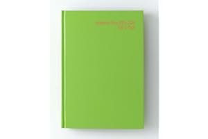 IMPRINT PRESS IMPRINT 2025-2026 Academic A5 Diary Page per Day Case Bound Mid-Year Diary - Student Teacher Planner Organiser with Diary, Timetable, Term and Notes pages (Lime Green)