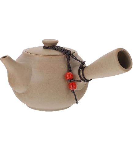 Kyusu Japonaise - Théière En Céramique Noire Avec Passoire - 350 Ml - Idéale Pour Thé Vert Et Infusions Multiples