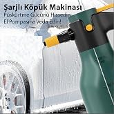 Şarjlı Basın&ccedil; Ayarlı K&ouml;p&uuml;k Pompası &Ccedil;ok g&uuml;&ccedil;l&uuml; basın&ccedil;lı Araba yıkama Bataryalı uzun şarj s&uuml;resi