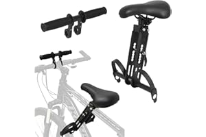 Gekufa Kids Bike Seat with Handlebar, Front Mounted Child Bike Seat for All Mountain Bikes Detachable Cycling Child Seats for Children (up to 48 Pound)